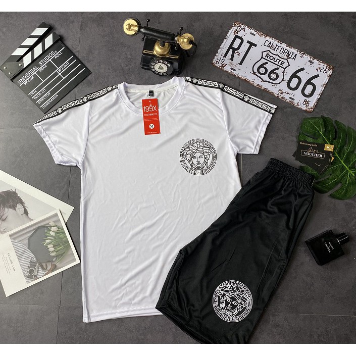 Bộ hè nam, bộ thun nam cộc tay In logo hàng Full size - BN05 | BigBuy360 - bigbuy360.vn