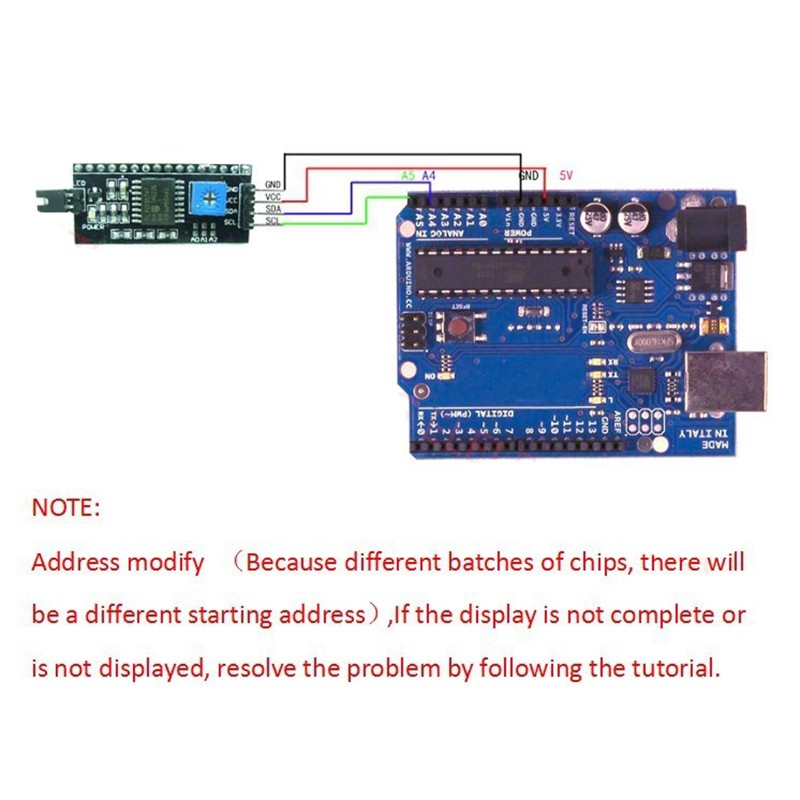 IIC / I2C 1602 Mô-đun LCD Màn hình xanh 1602 Mô-đun LCD cho Arduino