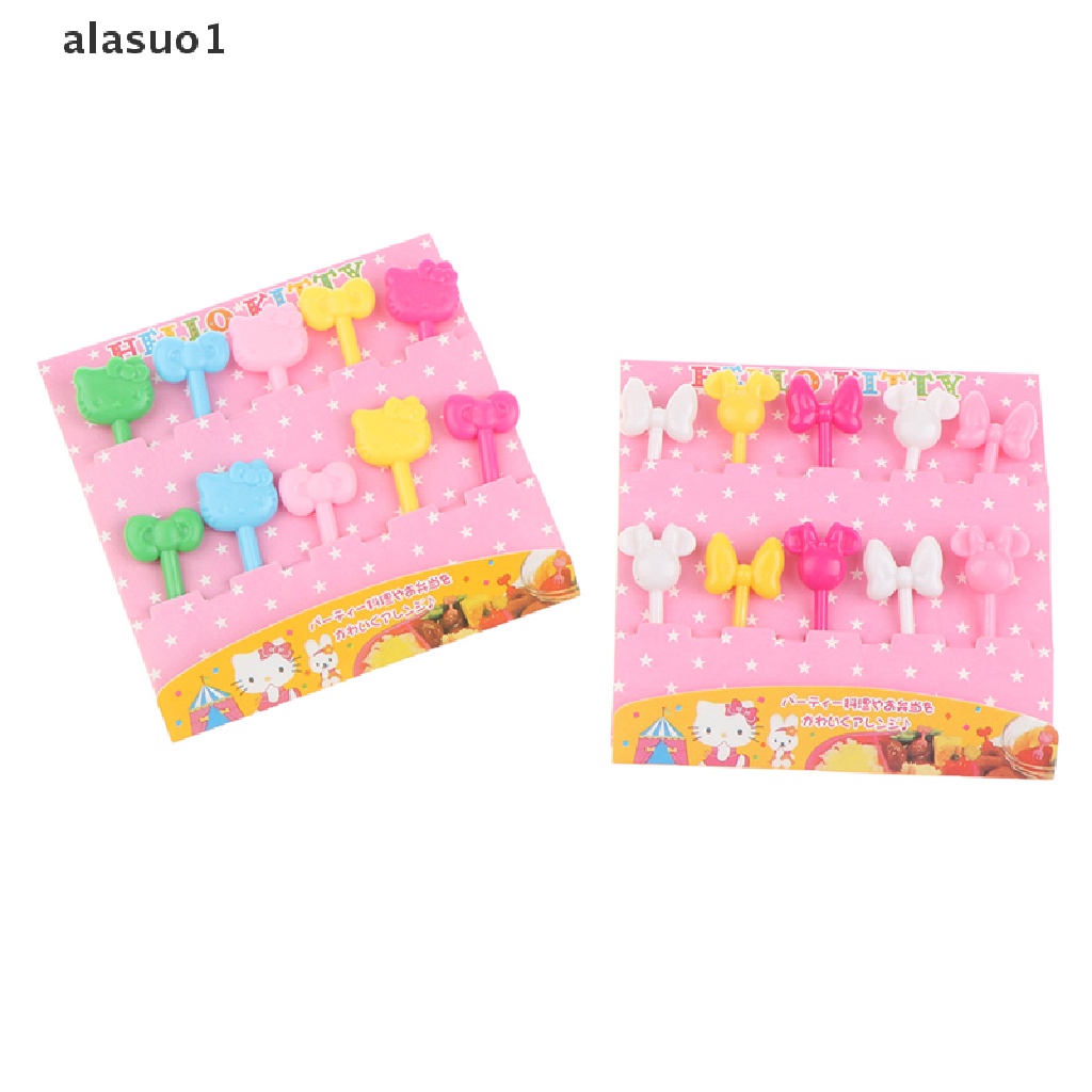 Set 1 / 10 Nĩa Ăn Trái Cây / Tráng Miệng Mini Dành Cho Trẻ Em