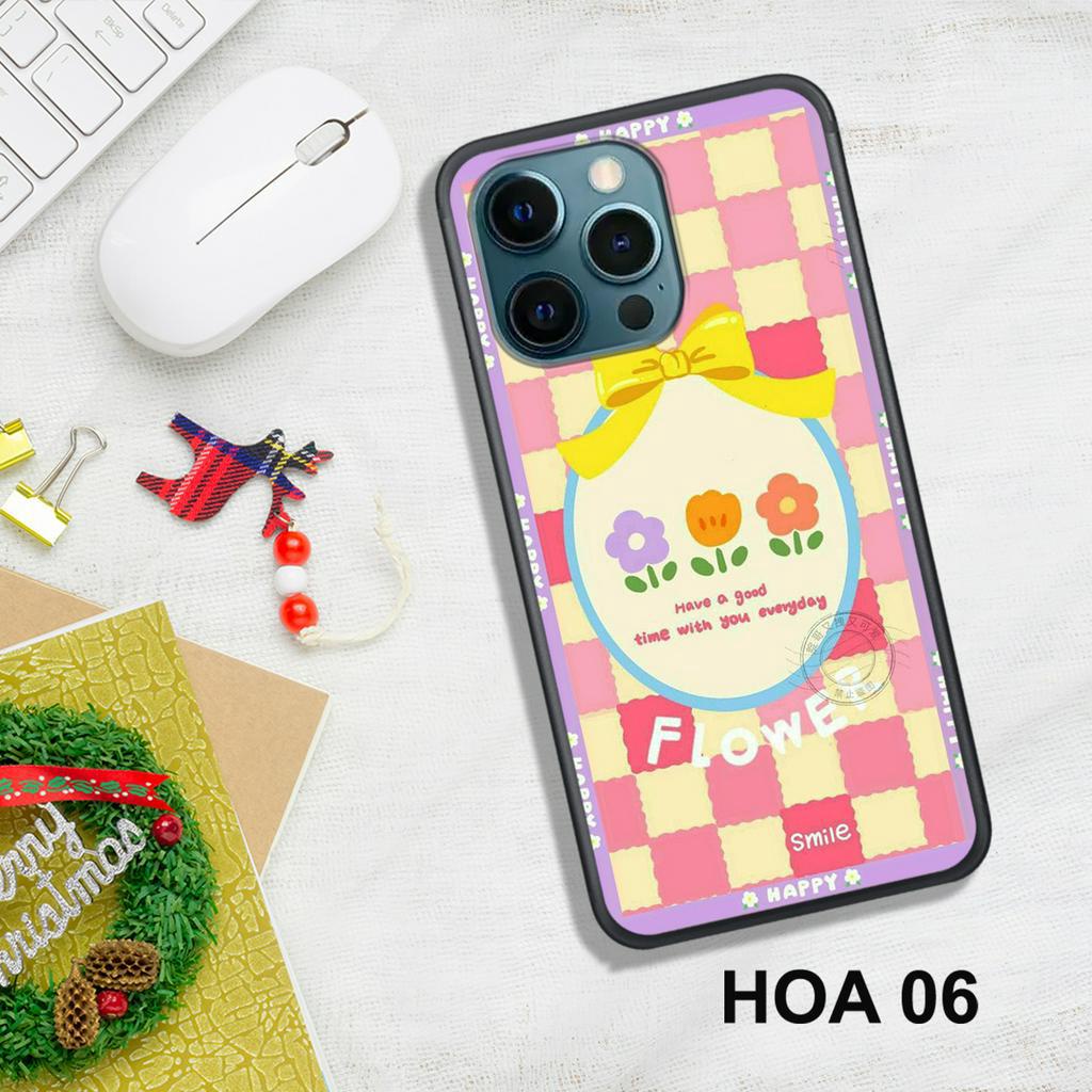 Ốp Lưng  IPHONE 11 - 11 PRO - 11 PROMAX - 12 - 12 PRO - 12 MINI - 12 PROMAX  , In Hình HOA, Màu Sắc Bắt Mắt.