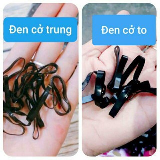 500g thun cột tóc màu đen (cở to/cở trung)