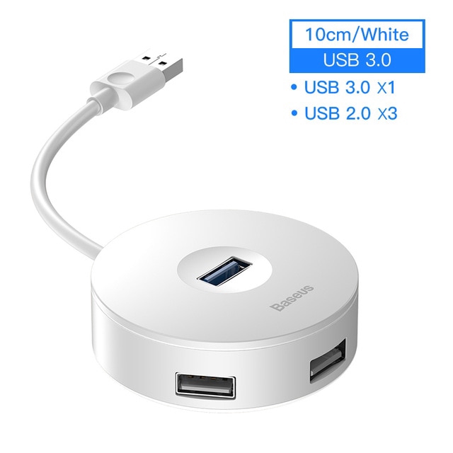 Adapter ổ cứng đa năng Baseus dành cho máy tính Macbook Pro USB 3.0 / Type C HUB sang USB3.0 + 3 USB2.0