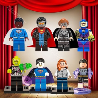 Mô Hình Lắp Ráp Lego Nhân Vật Cyborg General Zod Jor-EI Egg Head Lane Boy Mongul Reign