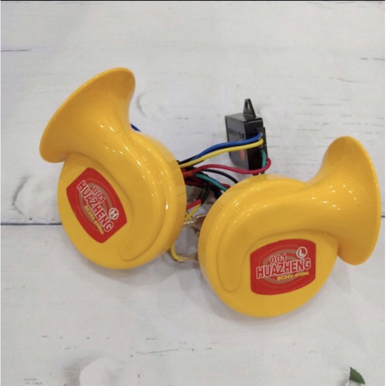 Còi ngân ô tô, xe máy HUAZHENG 12v,24v