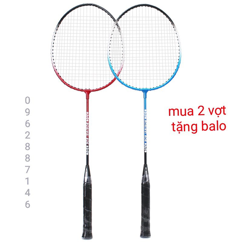 vợt cầu lông cao cấp bộ 2 vợt tặng kèm balo 🏸