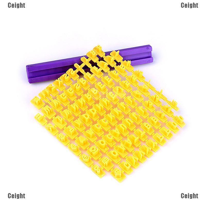 Set khuôn cắt tạo hình cho bánh quy hình chữ cái và chữ số