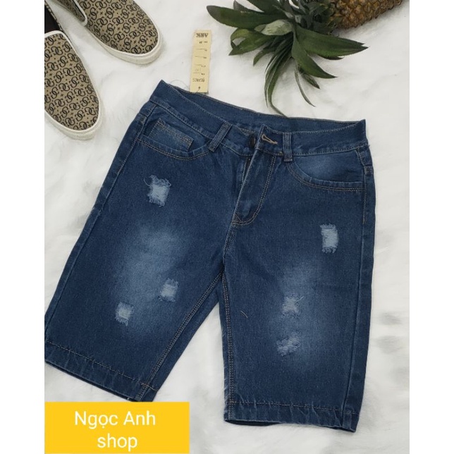 Quần lửng nam vải jean bao đẹp