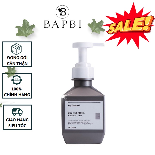 Kem Body Royal Retinol B22 The Matrix Kem Kích Trắng Da Toàn Thân 200ml Chính Hãng