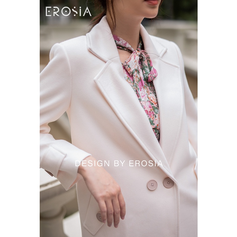 Măng Tô Dạ Ép Túi Chéo, Khuy Tay EROSIA | BigBuy360 - bigbuy360.vn