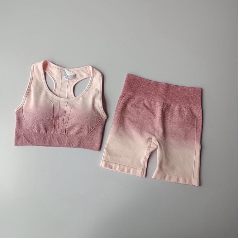Bộ Đồ Tập Gym Yoga Nữ 3 Lỗ Croptop LUHAZO màu Loang Thể Thao Co Giãn Thoáng Mát Thấm Hút Mồ Hôi K1B8 DK1T301