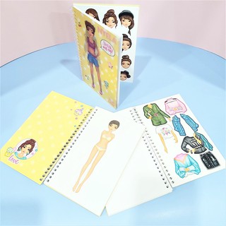 Sách hình dán stickers thiết kế thời trang trang phục Topmodel