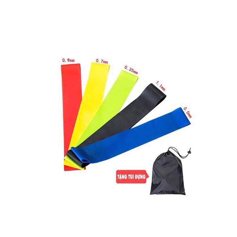 Dây kháng lực cao su mini band tập mông đùi toàn thân tập gym tại nhà