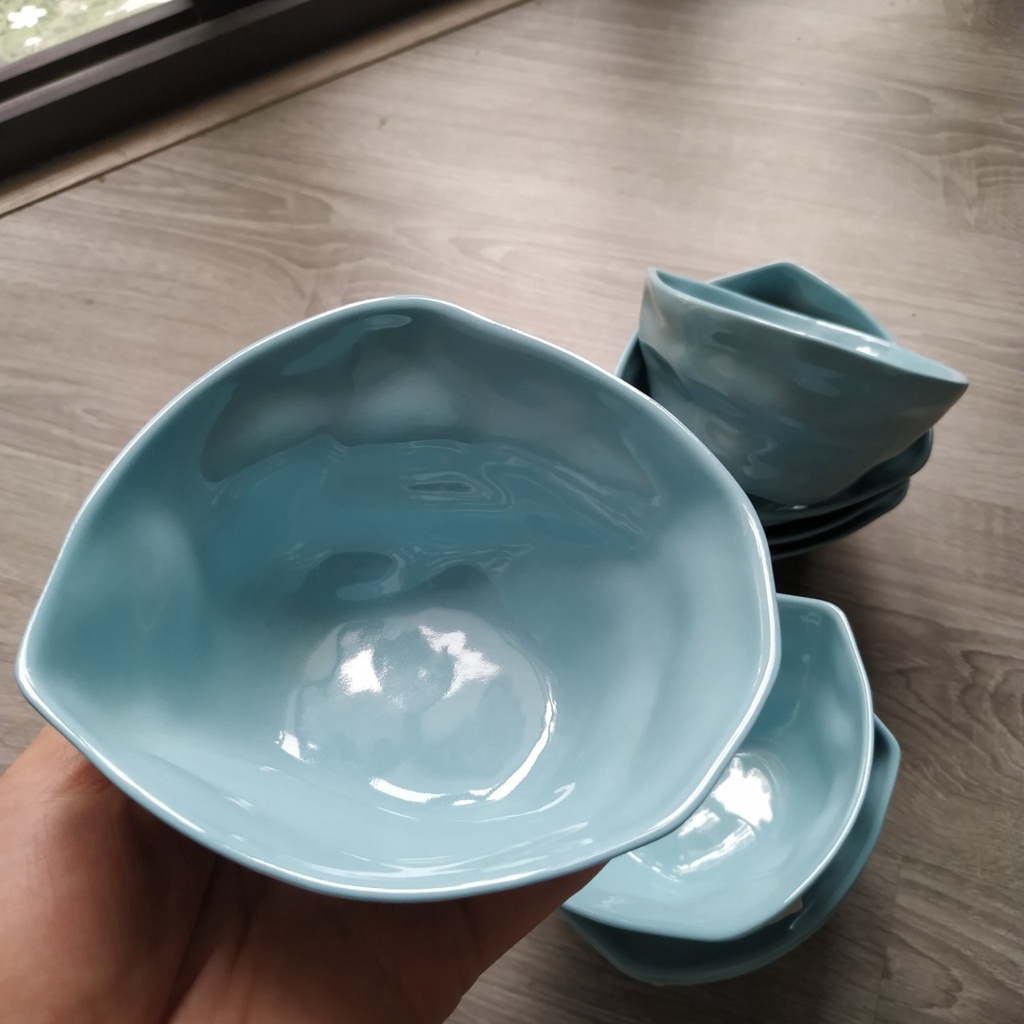Tô sứ pha mì tôm có quai và nắp cho văn phòng nhà bếp, ly bát chén gốm sứ úp mì tôm họa tiết đáng yêu