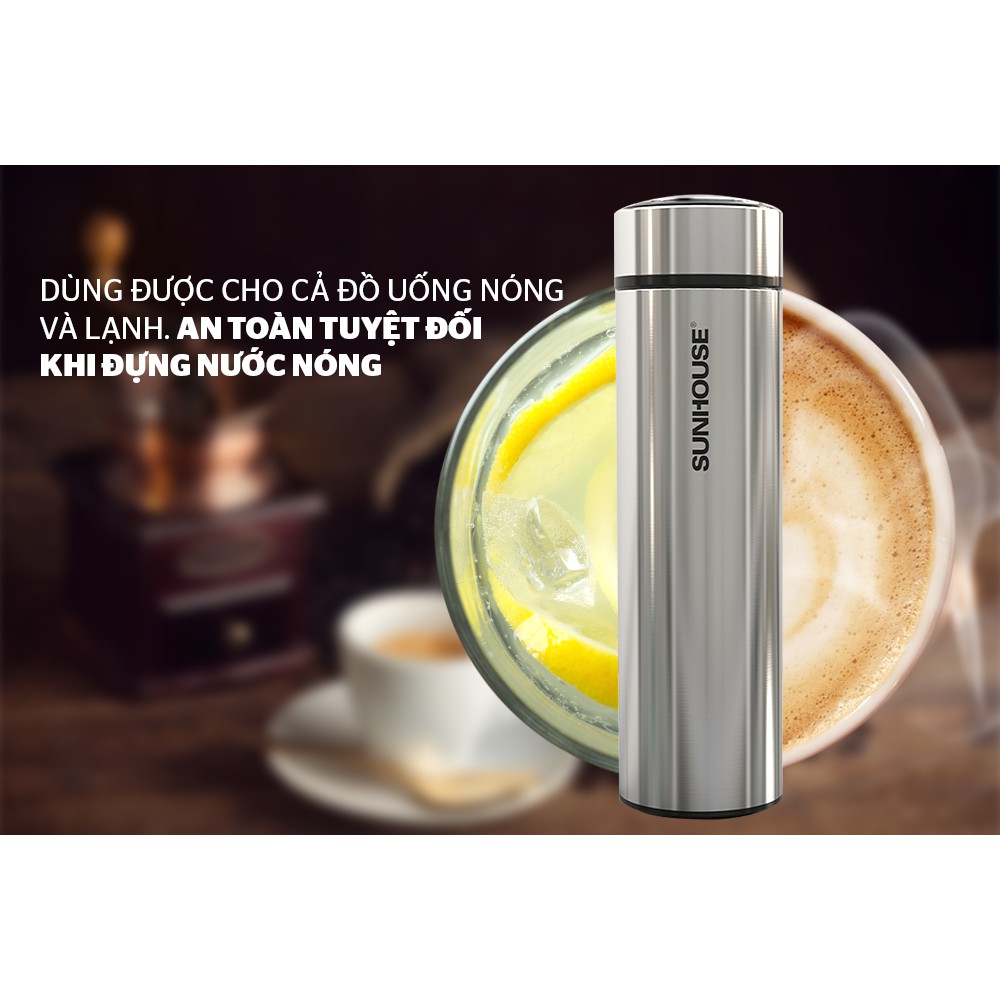 Bình giữ nhiệt Inox 304 Sunhouse 450ml KS-TU450I / 900ml KS-TU900I - Hàng mới 100% chính hãng.