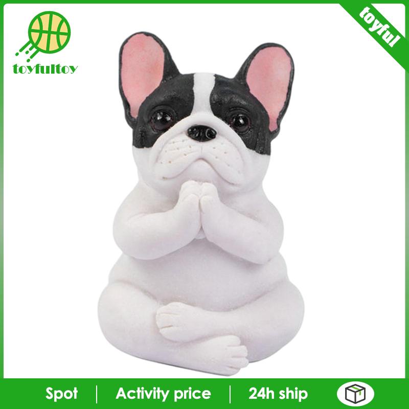 Tượng Đồ trang trí Chó Bull Tập Yoga Trang Trí