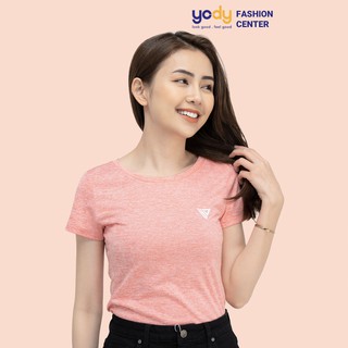 Áo thun phông nữ YODY tay ngắn cổ tròn năng động thoải mái TSN3720