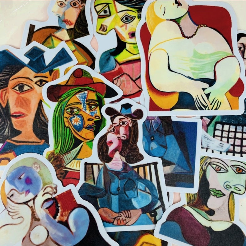 Sticker picasso 30-60 cái / hình dán picasso