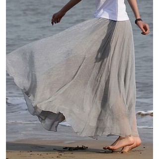 Váy maxi chiffon phong cách Bohemian