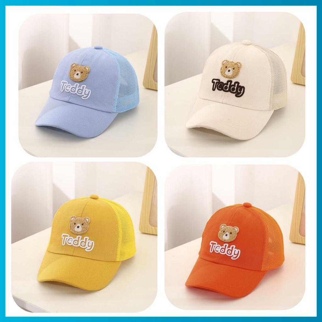 Mũ lưỡi trai cho bé trai bé gái LiLiKids. Mũ cho bé hình gấu Teddy từ 1 - 5 tuổi