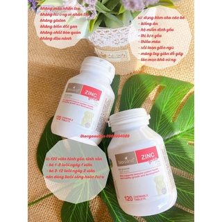 Viên uống bổ sung Kẽm Bioisland ZinC for kids 120 viên 1y+