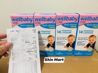 WELLBABY- VITAMIN TỔNG HỢP cho bé đủ bill