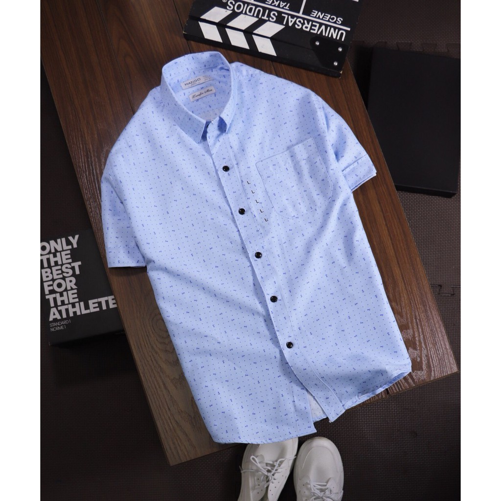 SƠ MI NAM HỌA TIẾT MỎ NEO NHỎ | BigBuy360 - bigbuy360.vn