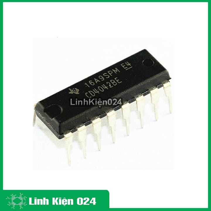 Ic chức năng CD4042 chân cắm DIP 16