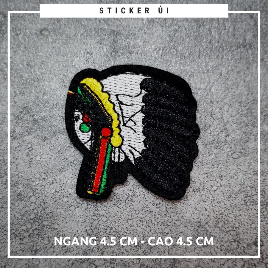 Sticker ủi áo Cao cấp - CÓ SẴN KEO ỦI - sticker vải dùng làm miếng vá áo, phụ kiện trang trí quần áo, balo, giày, nón