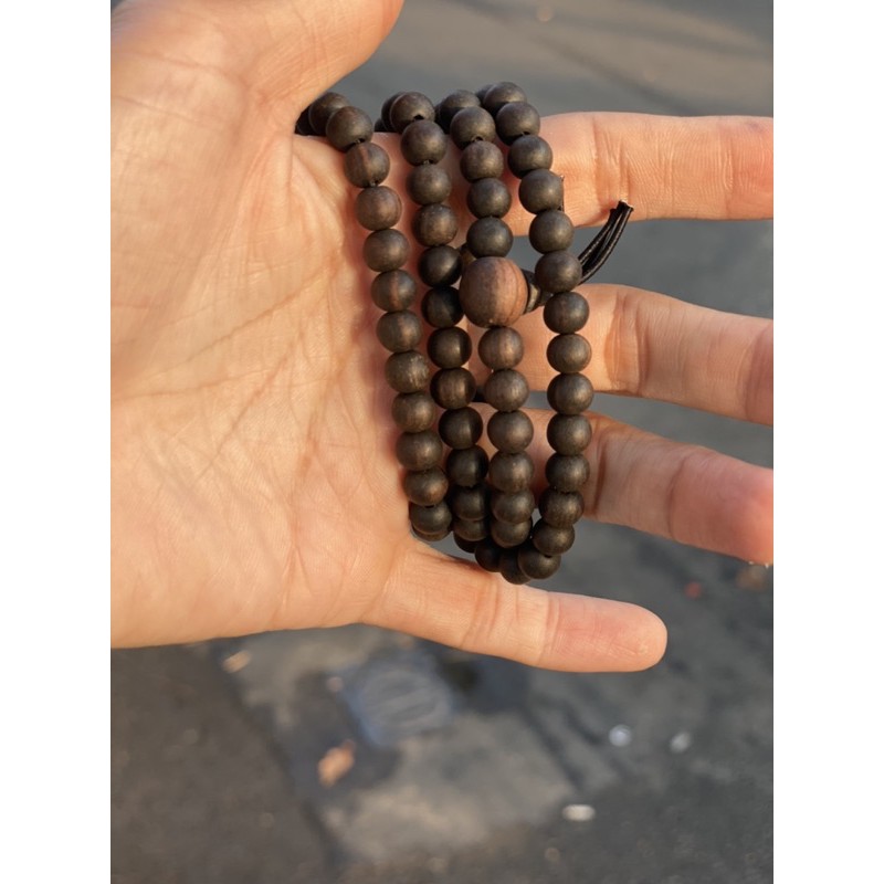 Vòng Đeo Tay Hạt Gỗ Mun Vòng Tay 108 Hạt Phật Tây Tạng