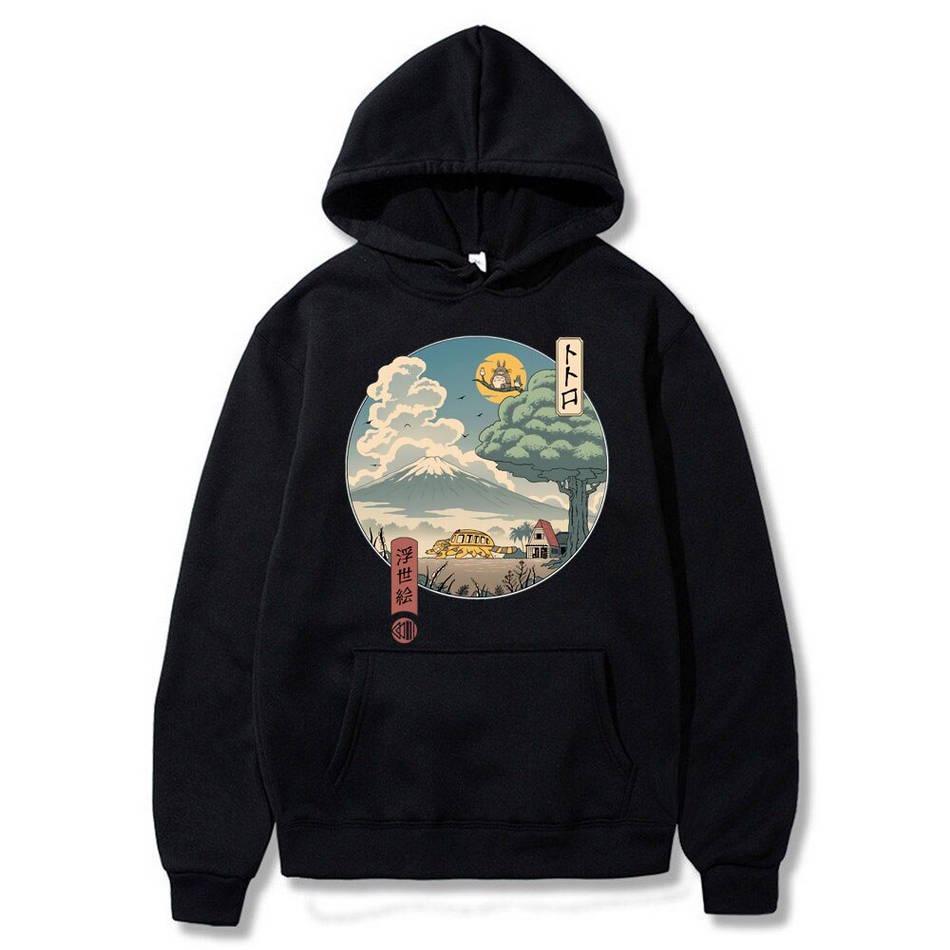 Áo Thun Chui Đầu In Hình Anime Totoro Của Wangmeilinew Ukiyo E My Neighbor