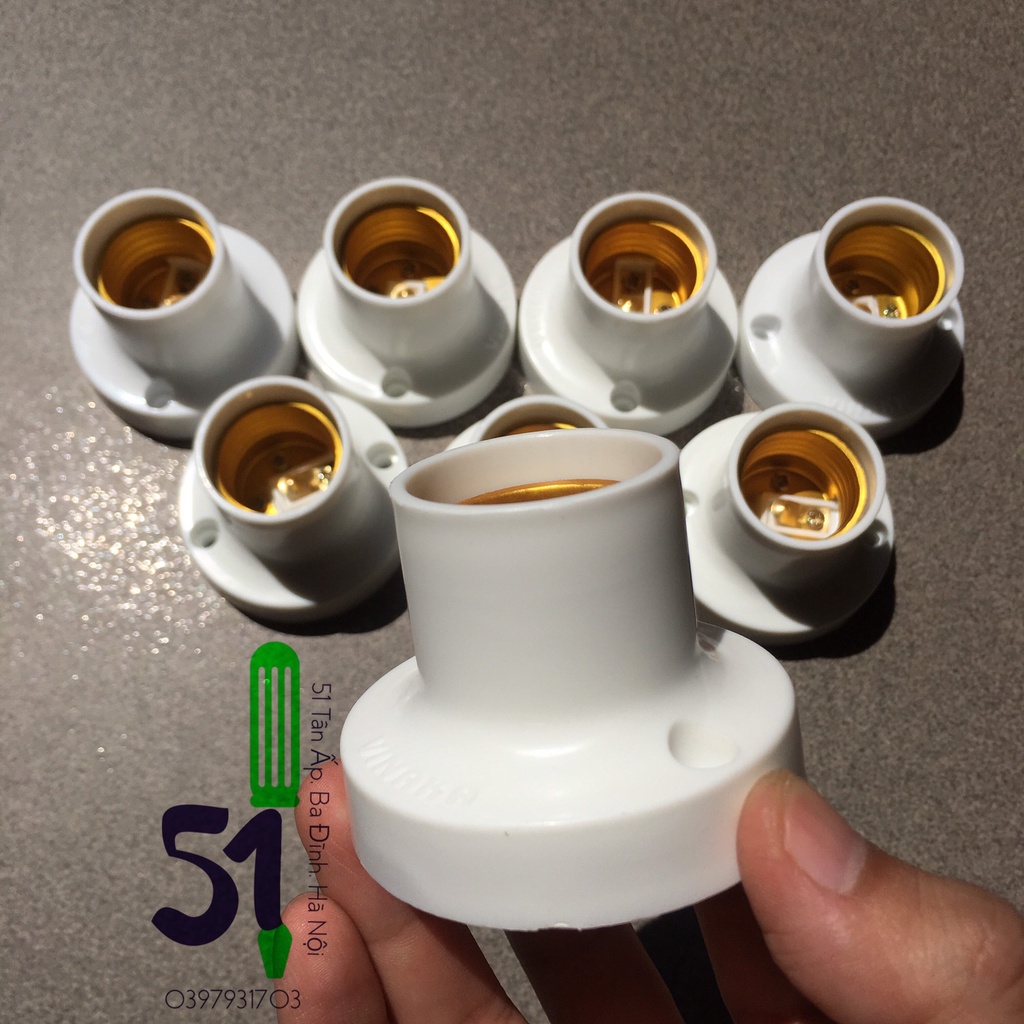 Đui đèn xoáy Vinaka | Đui xoáy thẳng gắn tường - Đui treo - Đui chếch