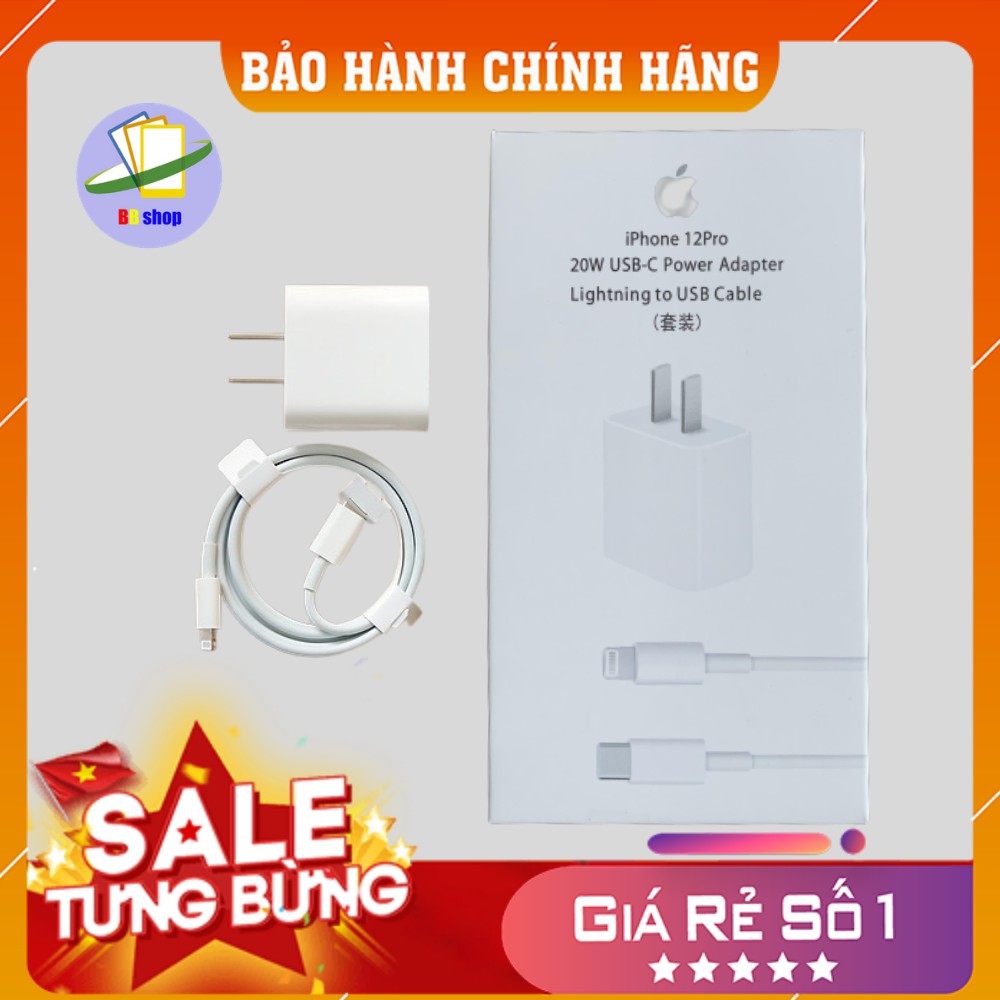 Bộ sạc nhanh iphone 20W sử dụng cho iphone 11/11 pro/11 pro Max/7/7 plus /8 /8 plus/ X /Xs/Xs max [BẢO HÀNH 12 THÁNG]