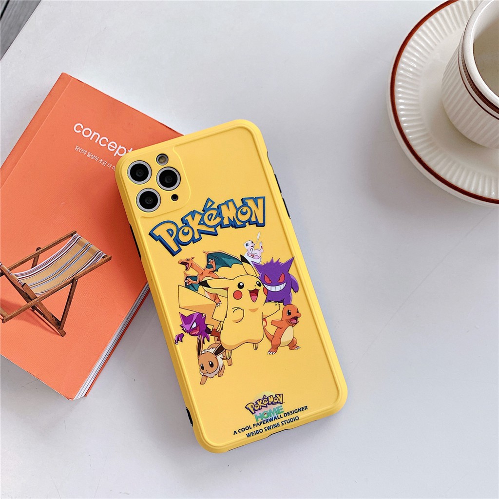 Ốp điện thoại nhựa mềm hình Pikachu Pokemon cho iPhone11 PRO MAX 6/6s 7/8plus SE2 X/XS XR XSMAX