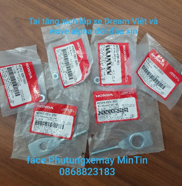 Bộ tai tăng xích lắp xe Dream Việt và wave alpha đời đầu xịn