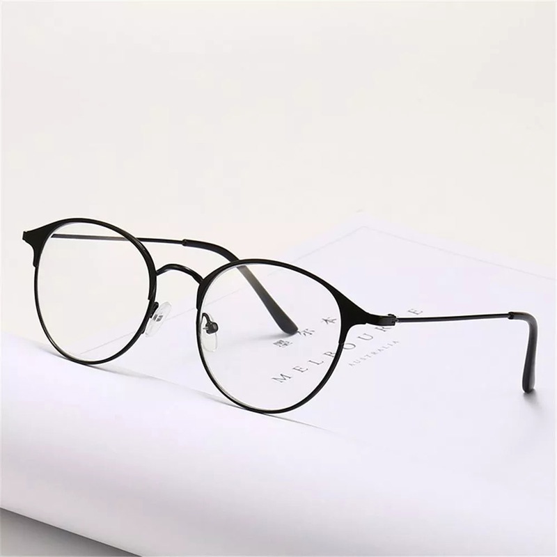 Gọng kính cận thời trang MINASO mắt tròn cá tính trẻ trung -kính mát Unisex chống tia UV đẹp rẻ thay được mắt cận 029