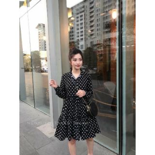 Đầm suông bầu tay dài dưới 60kg