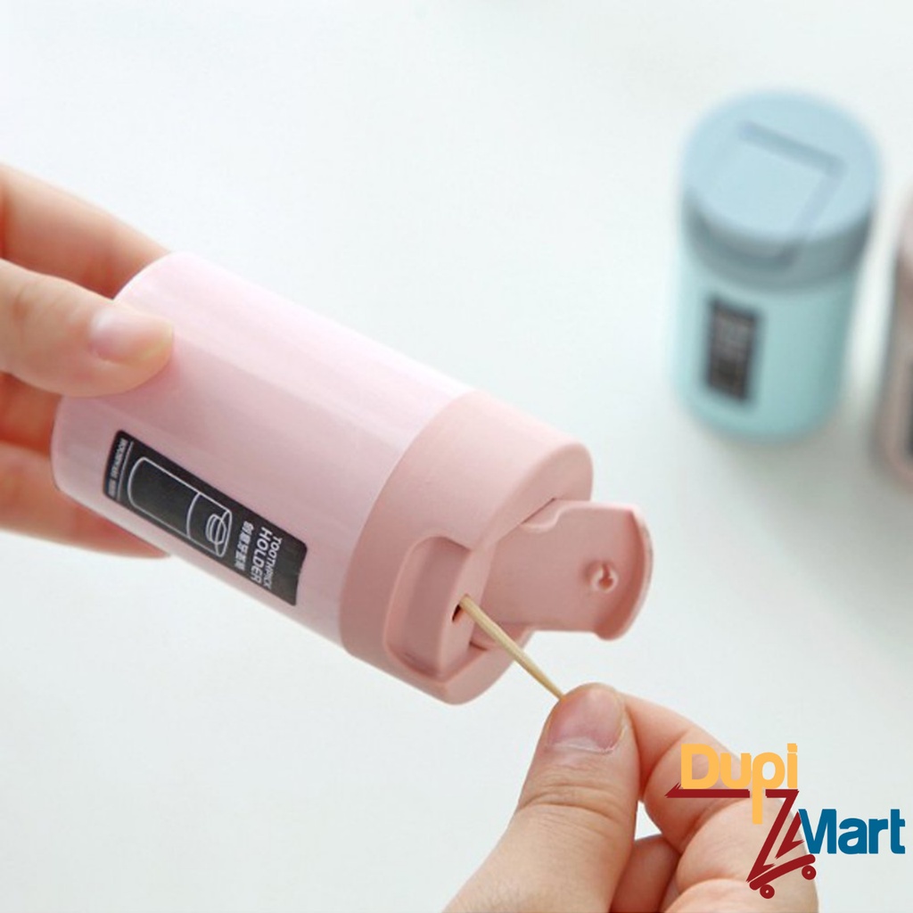 Hủ Đựng Tăm Xỉa Răng - Hộp Đựng Tăm Bằng Nhựa Cao Cấp Kiểu Dáng Dễ Thương - Lọ Đựng Tăm Xinh Xắn Tiện Lợi - DUPIMART