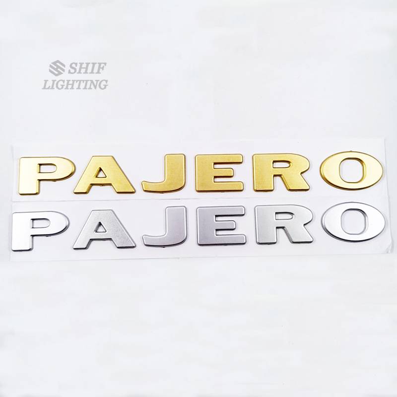 Hình dán chữ Pajero Sport trang trí xe hơi độc đáo
