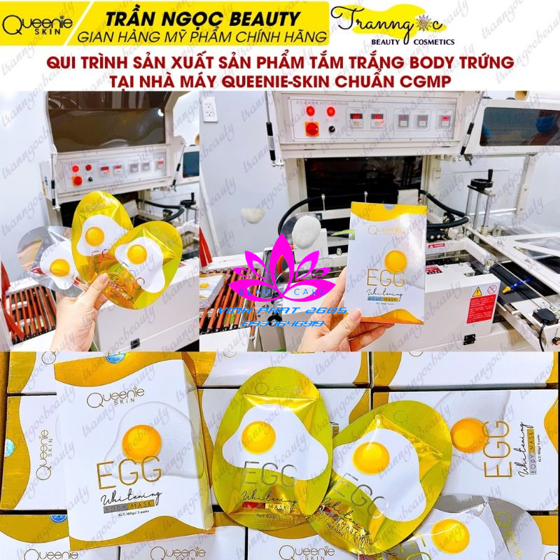 Tắm Trắng Body Trứng Vàng Queenie Skin Chính Hãng- Mua 1 Được 3