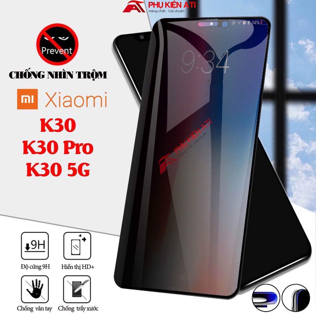 Kính cường lực Xiaomi Redmi K30/ K30 5G Chống nhìn trộm-Bảo vệ sự riêng tư-Dày dặn,cứng cáp,chống trầy