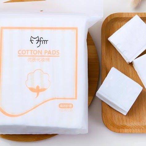 Bông tẩy trang 3 lớp Cotton Pads [Túi 222 miếng]