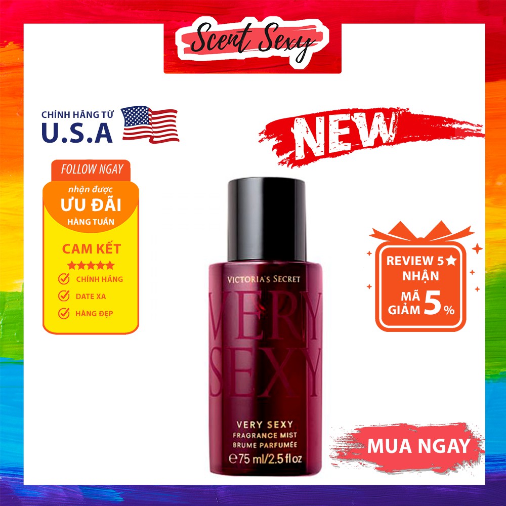 Xịt thơm Victoria's Secret - Very Sexy ( 75mL )