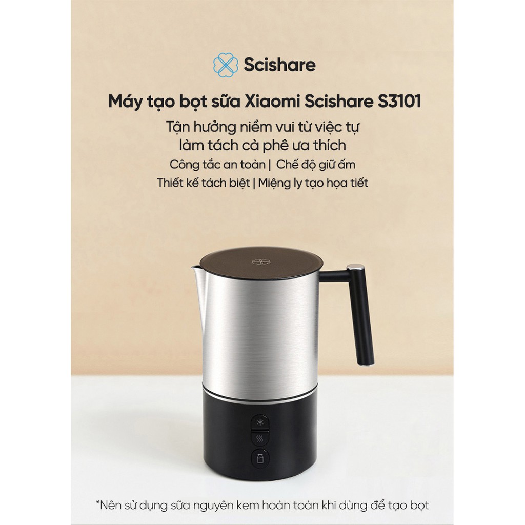 Máy tạo bọt sữa Xiaomi Scishare S3101 | S3103