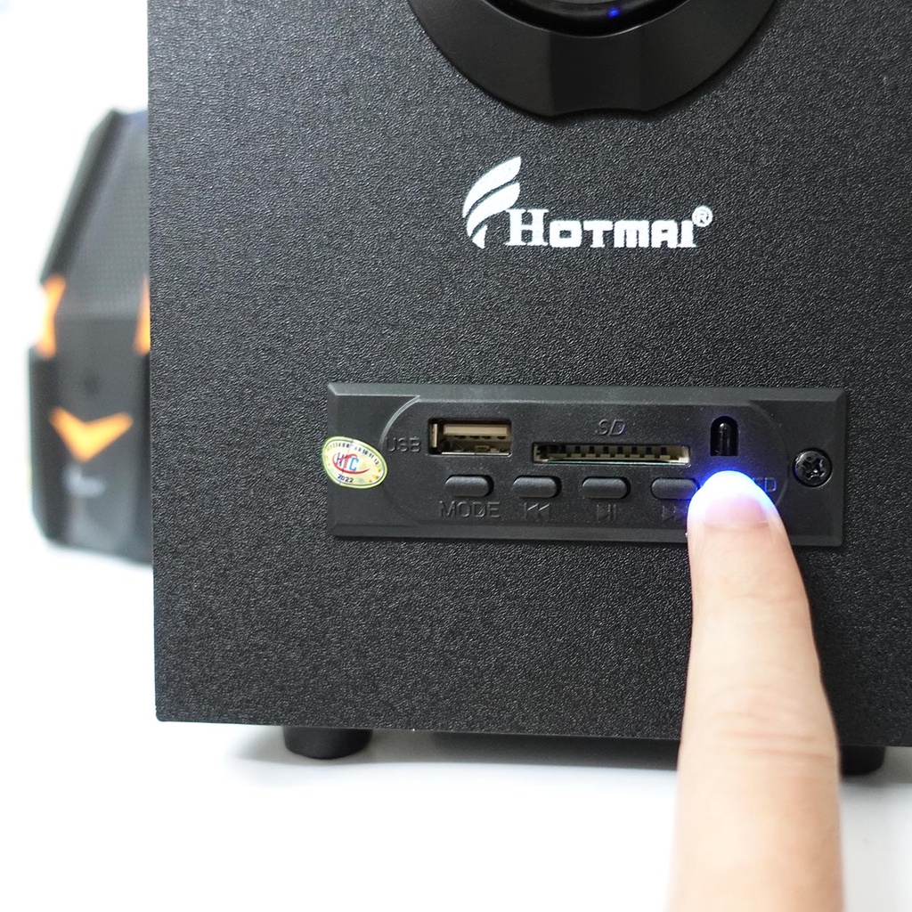 Loa bluetooth vi tính để bàn Hotmai HT-109BT | Loa vi tính có led chất âm mạnh mẽ, Usb Thẻ Nhớ | Bảo hành 6 tháng