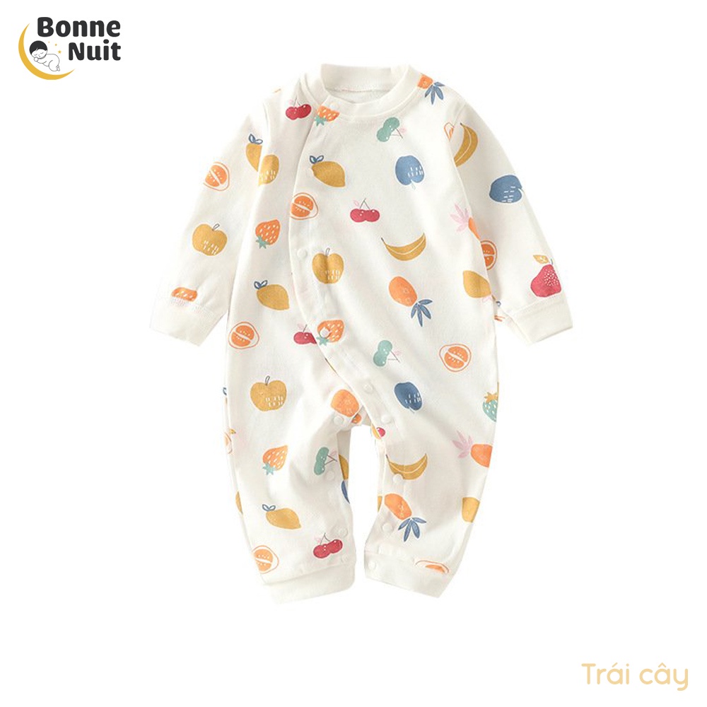 Bộ dài tay sơ sinh cúc bấm  Giá sốc  Bodysuit Colorful siêu xinh cho bé chất liệu Cotton mềm mại, thoáng khí