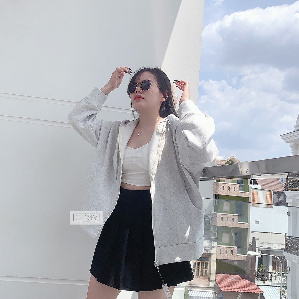 Áo Khoác Nỉ Mira 1 Lớp | Dày Dặn | Có Nón Form Rộng | Đơn Giản | Phong Cách Hàn Quốc | Hot Trend 2020 | Hình Tự Chụp |Gi | BigBuy360 - bigbuy360.vn