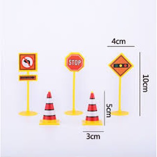 Set 5 bộ 5 biển báo trang trí bánh sinh nhật, cake toppers