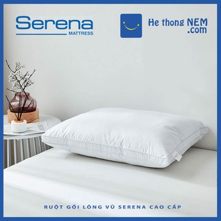 Ruột gối nằm lông vũ serena cao cấp ruột gối kê cổ đầu giường nằm ngủ lông vũ mềm serena cao cấp chuẩn khách sạn