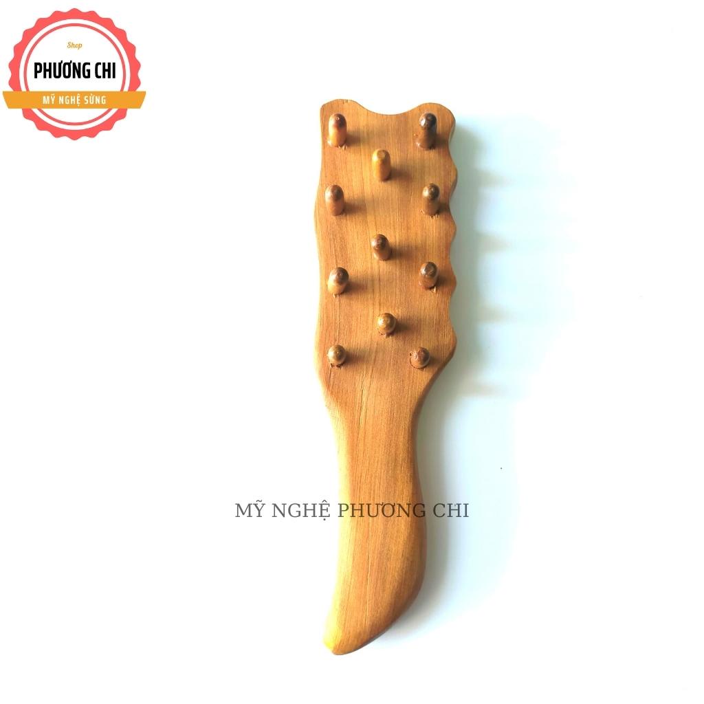 Dụng cụ ấn huyệt cạo gió, Mát xa toàn thân kiểu Thái bằng gỗ thơm | Mỹ nghệ phương chi