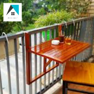 [FREESHIP] Bàn treo ban công màu gỗ (xếp được) Home Việt